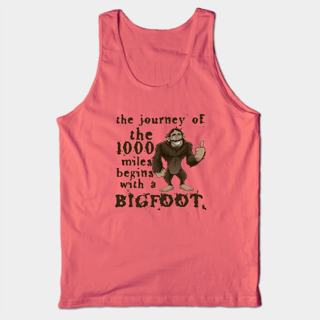 Funny hiking by bigfoot Tank Top by focusLBdesigns